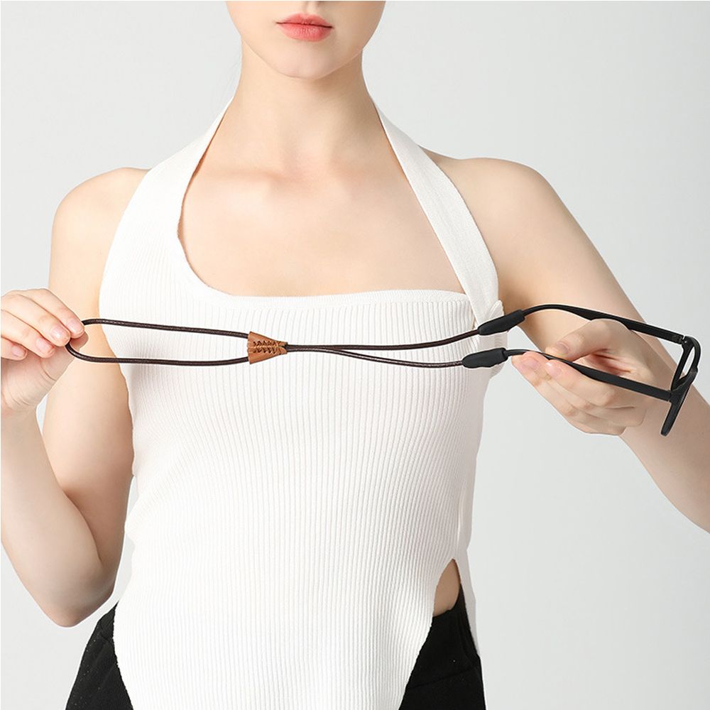 Sunglass Retainer Cord - Cordino in Pelle per Occhiali Anti-Smarrimento,