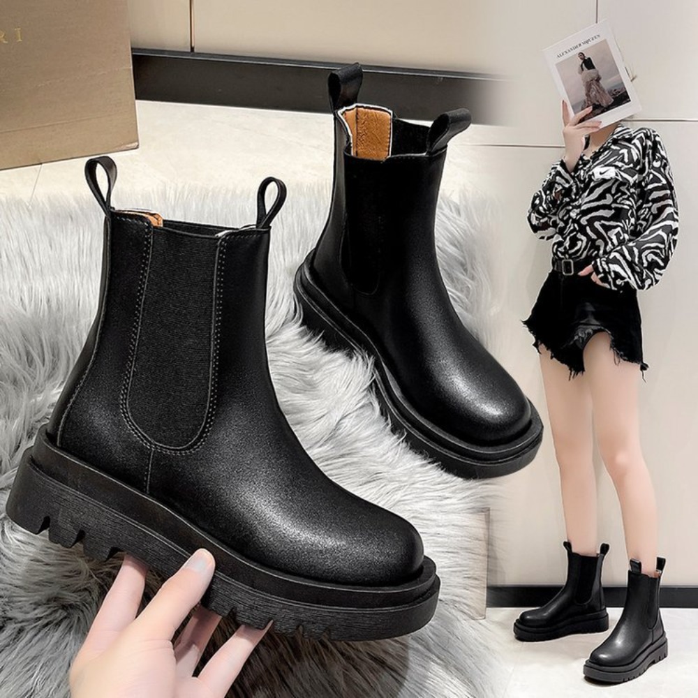 Espadrille Slip On - Stivali da Donna con Suola Spessa,