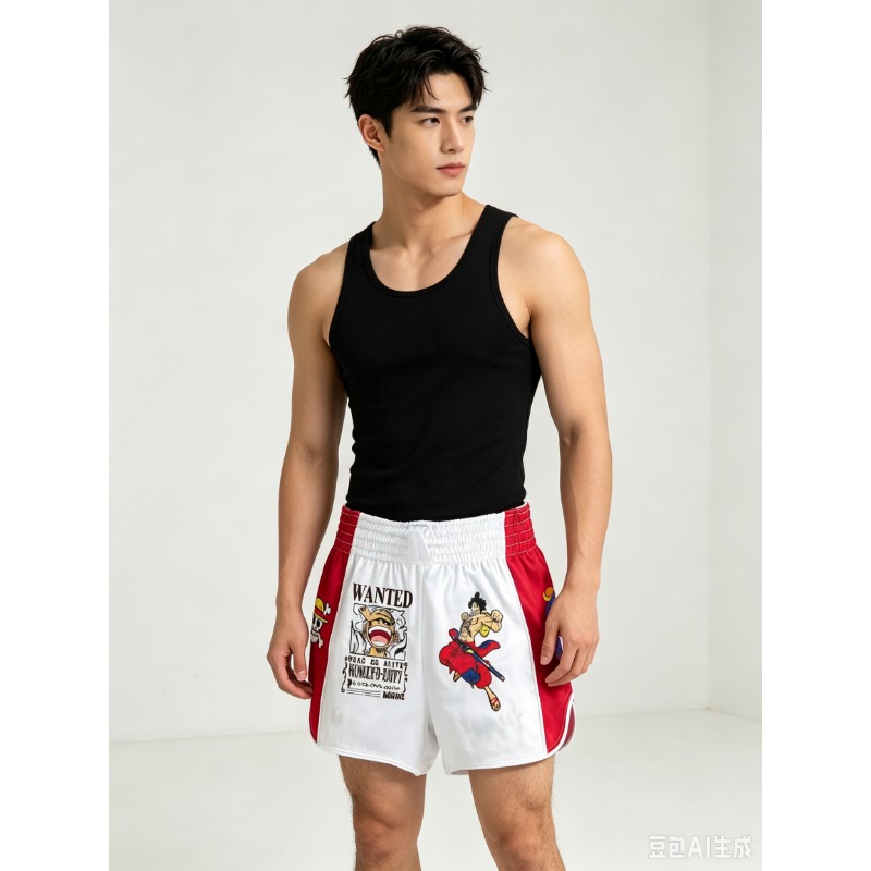 Shirt Camp Collar - Nuovi Pantaloncini Bianchi Sharingan 3D Cartoon