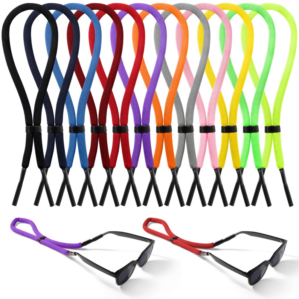 Sunglass Retainer Cord - 12 pezzi per immersioni subacquee, sport,