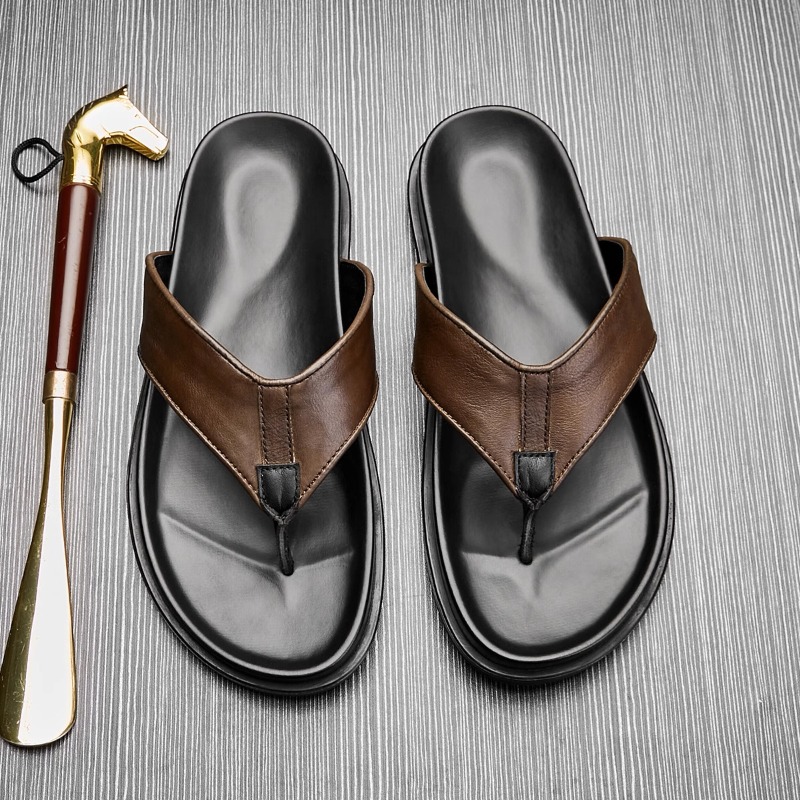 Nuove Ciabatte Estive 2026 da  - Flip Flop Leather Men recensione e prezzo